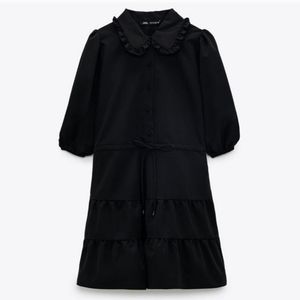 New Zara Poplin Mini Dress - 4387/263